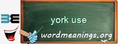 WordMeaning blackboard for york use